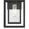 Designers Fountain Burton 12 in 1Light Black Outdoor Wall Lantern with Clear Glass Shade D277M-6EW-BK - alternate 3